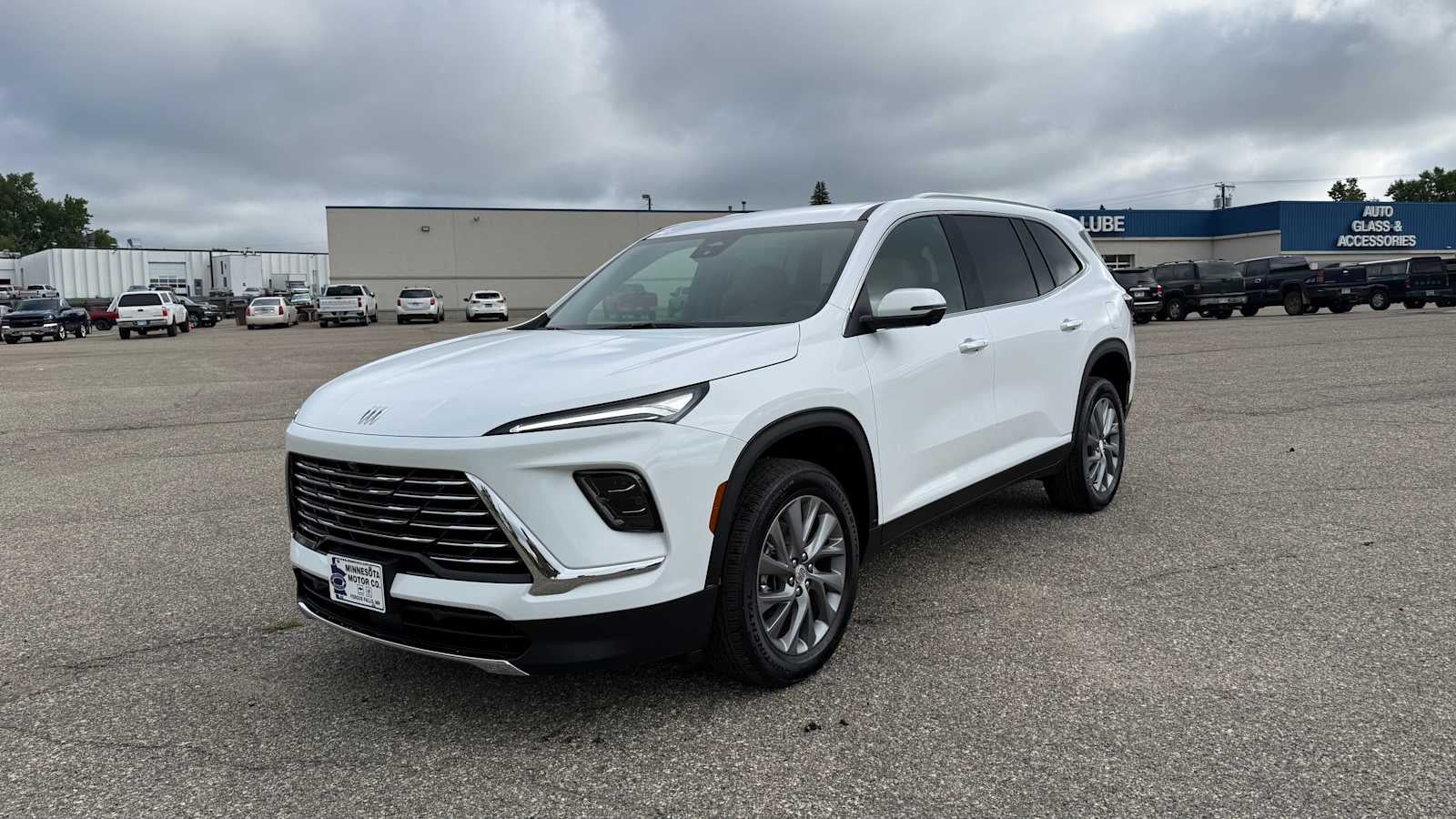 2026 Buick Enclave Preferred in Summit White — front three-quarter view