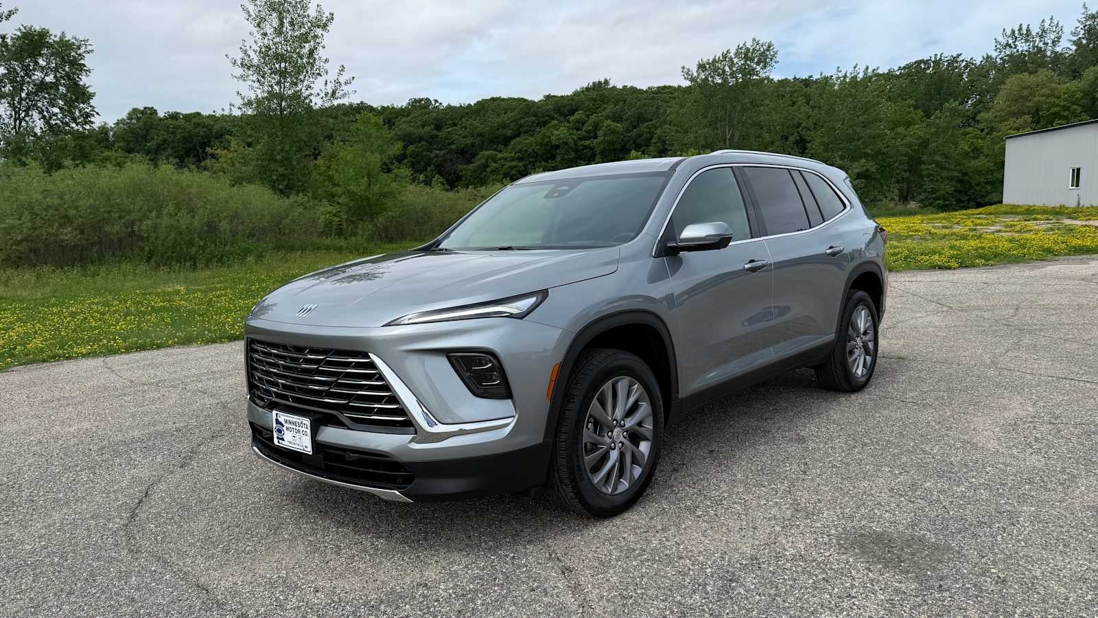 2026 Buick Enclave Preferred in Moonstone Gray Metallic — front three-quarter view