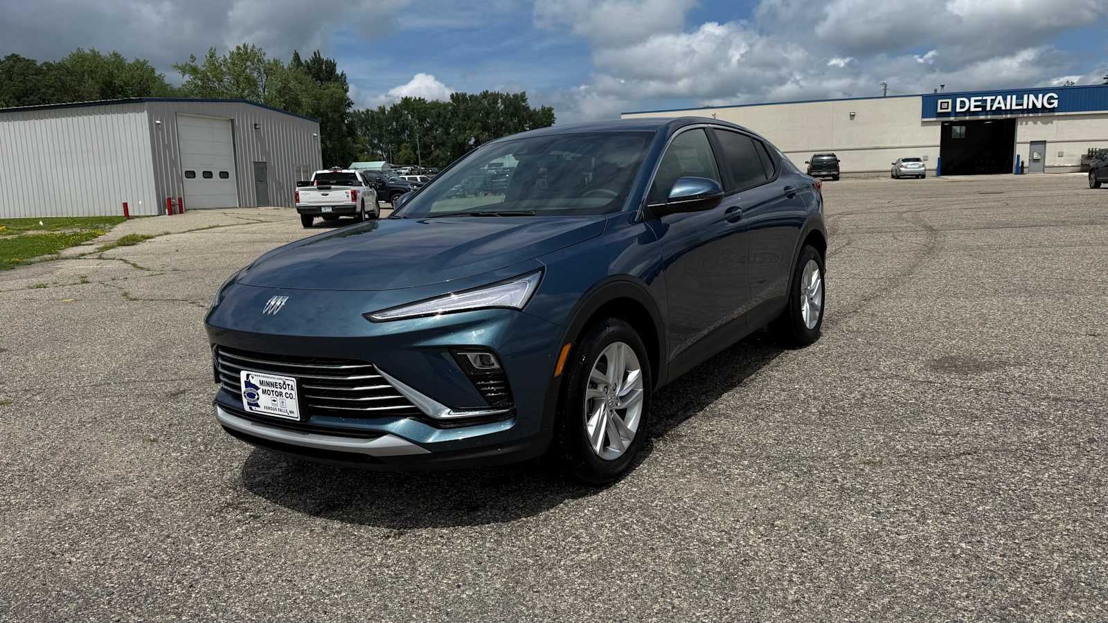 2026 Buick Envista Preferred in Ocean Blue Metallic — front three-quarter view